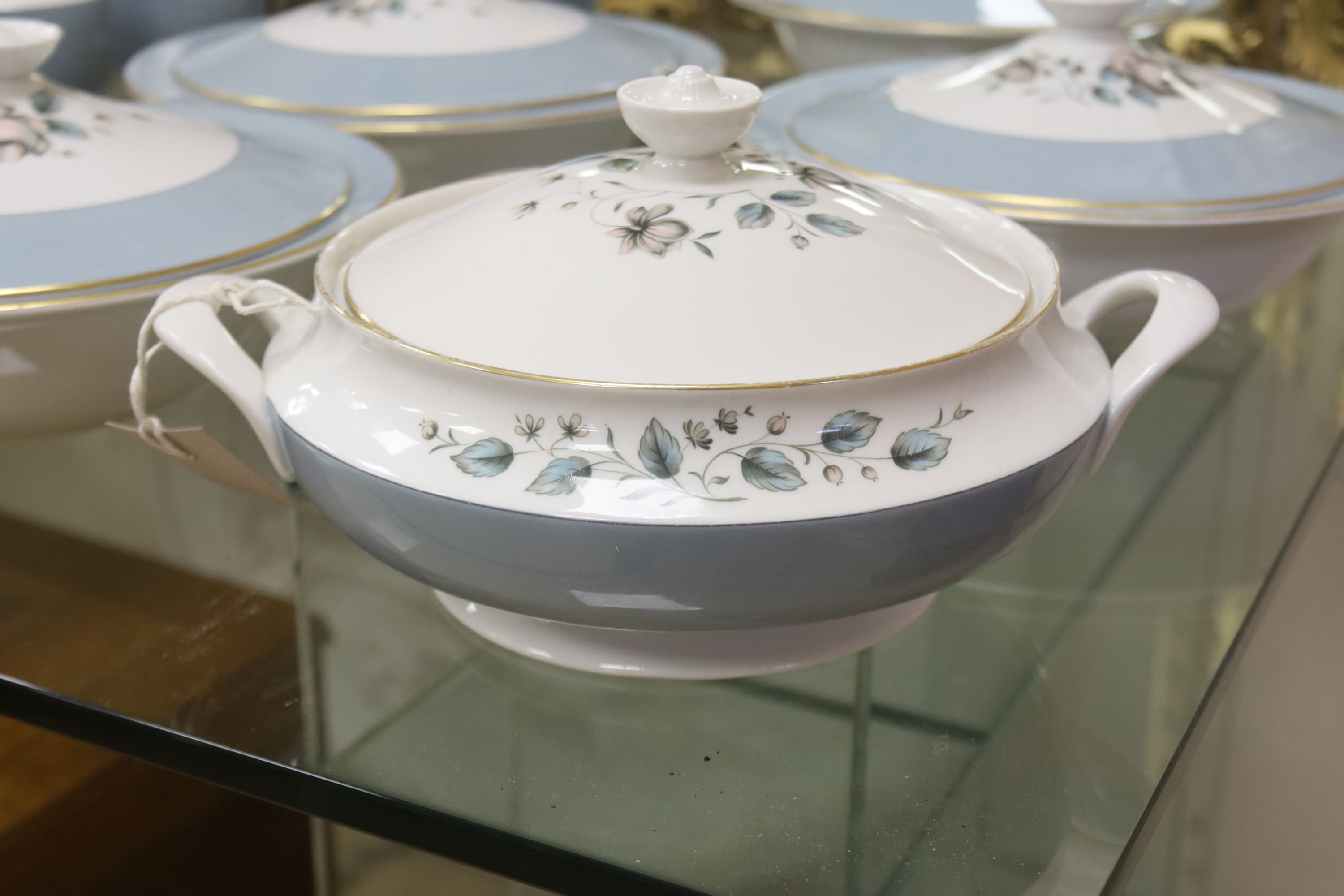 A Royal Doulton 'Rose Elegans' pattern part dinner service, (approximately 100 pieces)